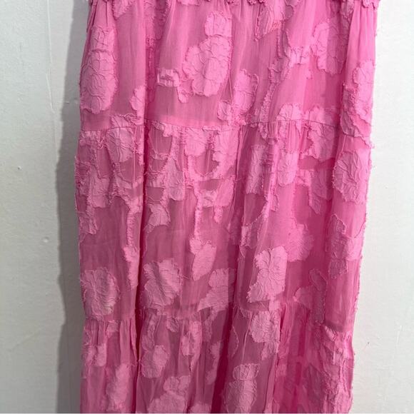RAHI Lily Pink Floral Midi Dress Size Small - Picture 12 of 16